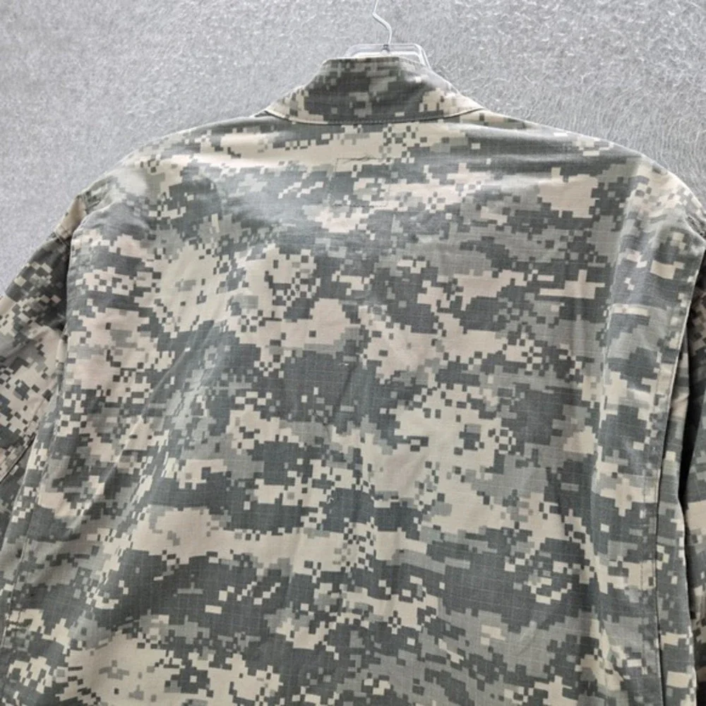 US Army Men Jacket Large‎ Digital Camo Utility Pocket Ripstop ACU Coat